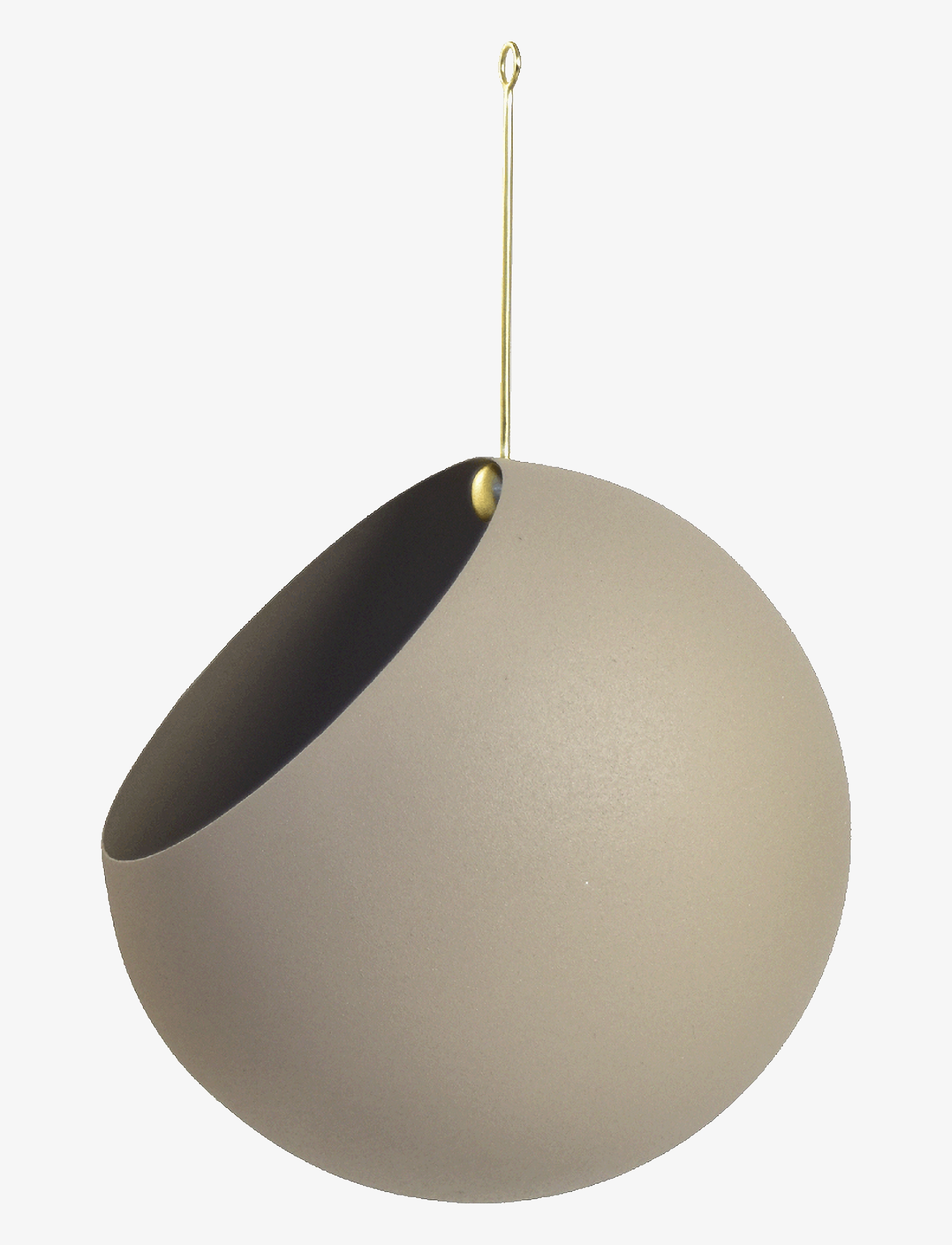 AYTM GLOBE hanging flowerpot - Blómapottar - TAUPE / grey