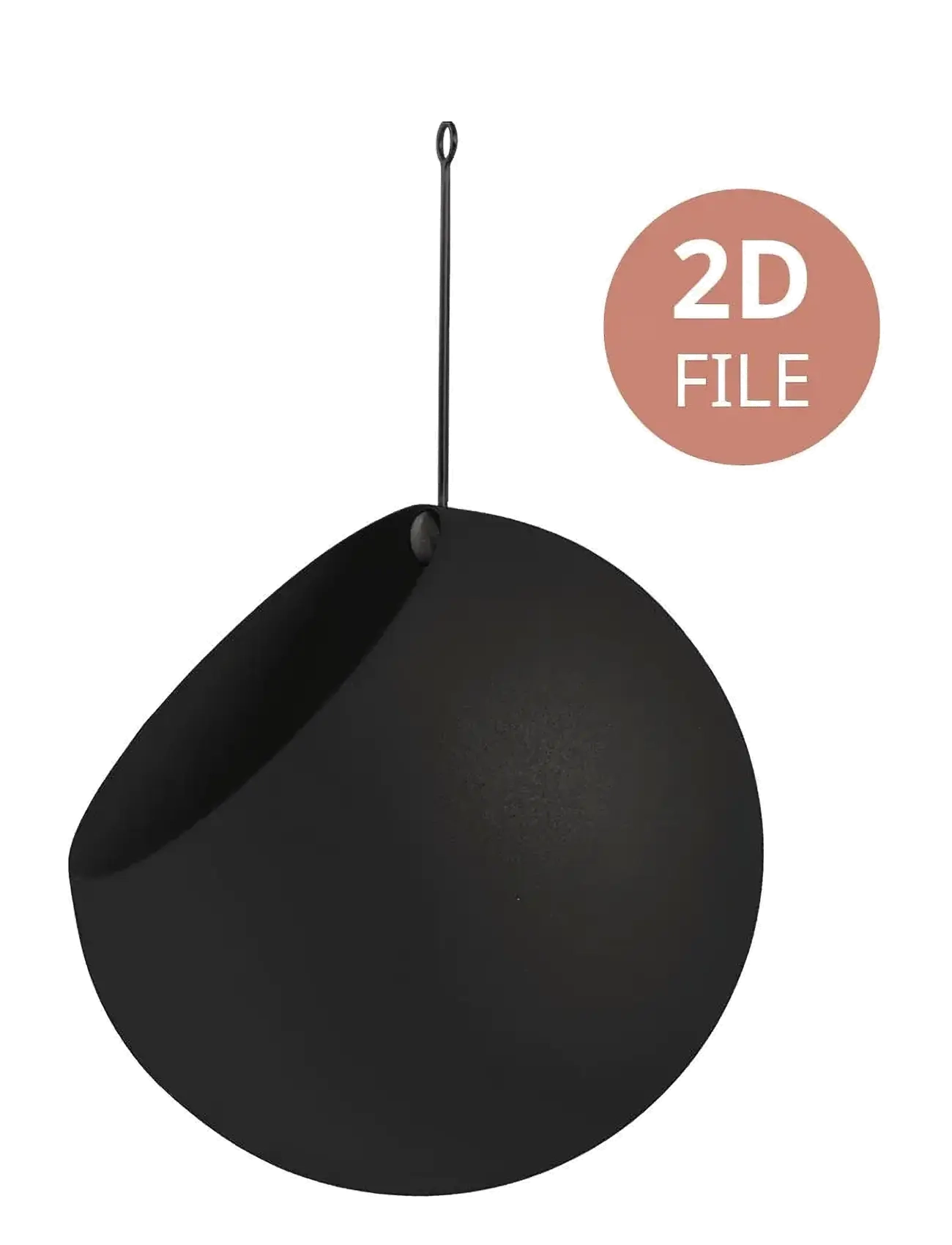 AYTM GLOBE hanging flowerpot - AYTM - BLACK / black
