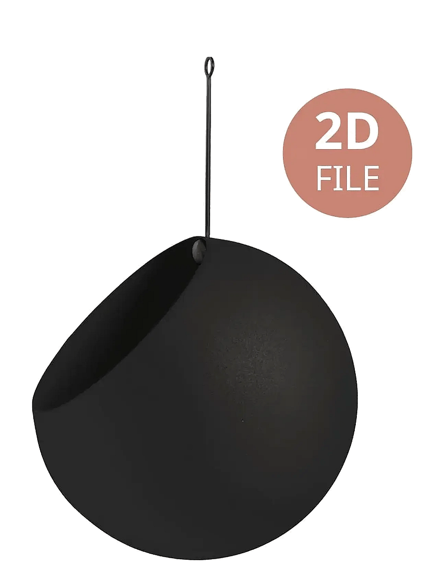 AYTM - GLOBE hanging flowerpot - blumentöpfe - black - 0