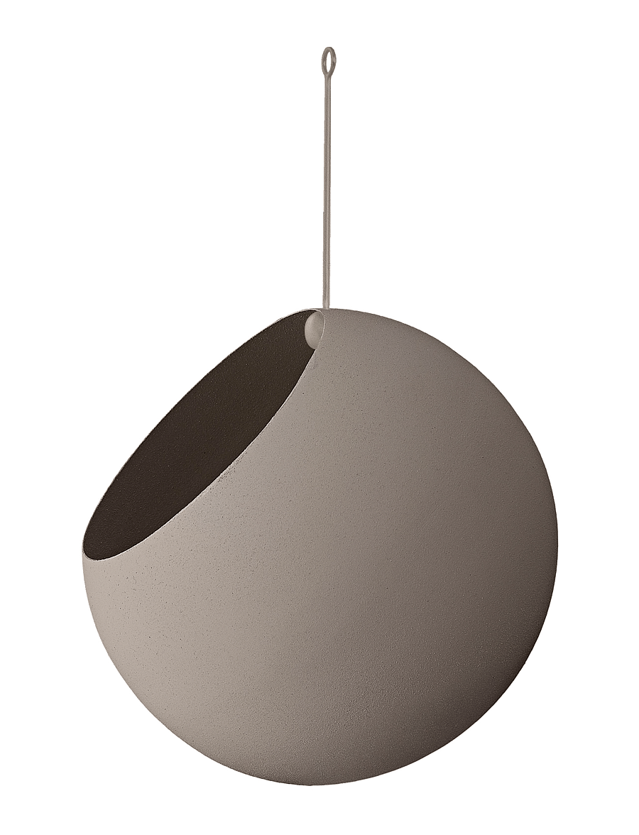 AYTM - GLOBE hanging flowerpot - blumentöpfe - taupe - 0