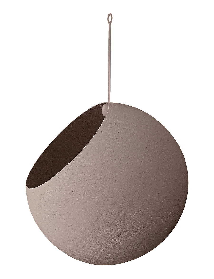 AYTM - GLOBE hanging flowerpot - blumentöpfe - taupe - 0