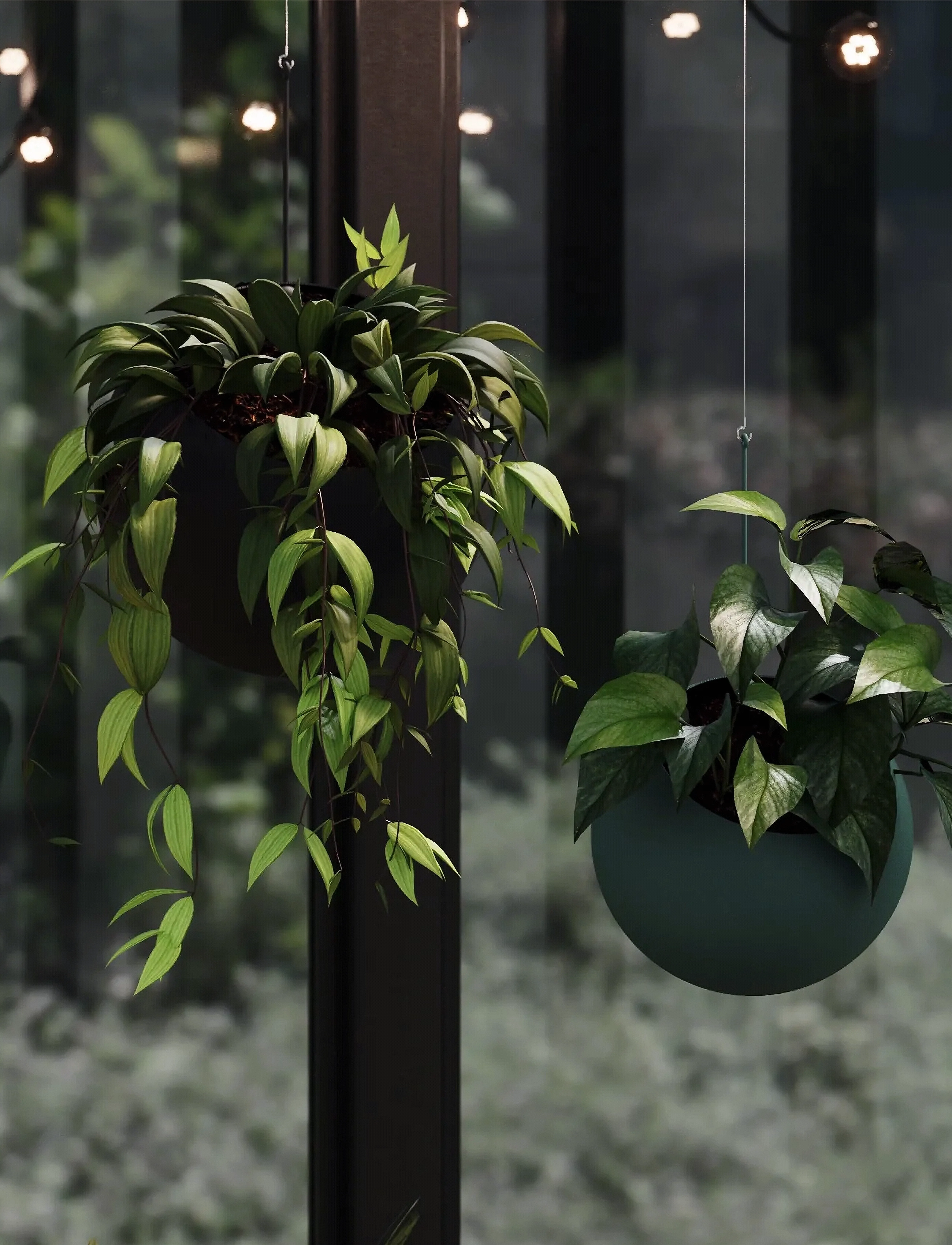 AYTM Globe Hanging Flowerpot, 21X32 cm, Green, Dekoration > Blomsterpotter, Unisex