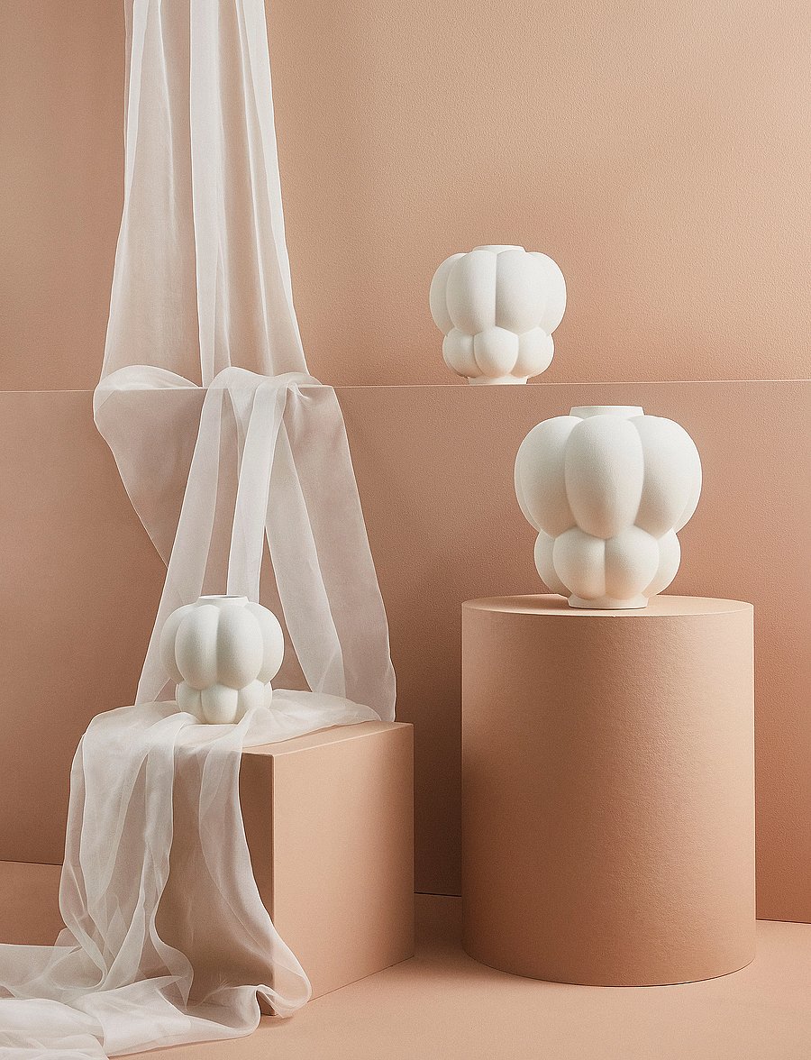 AYTM - UVA ceramic vase - osta hinna alusel - cream - 5