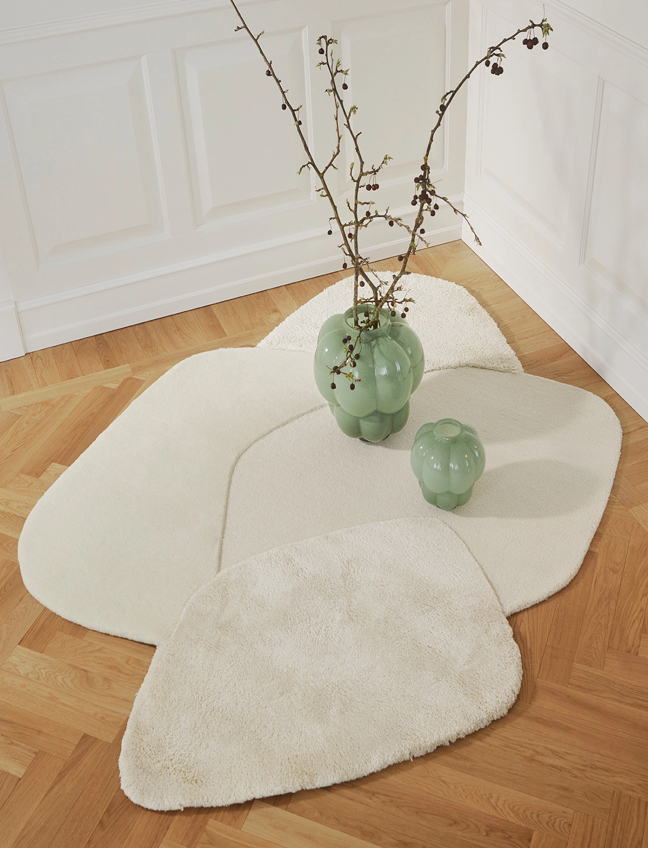 AYTM Mola Tæppe, L195XW140 cm x 195, Cream, Tæpper > Uldtæpper, Unisex