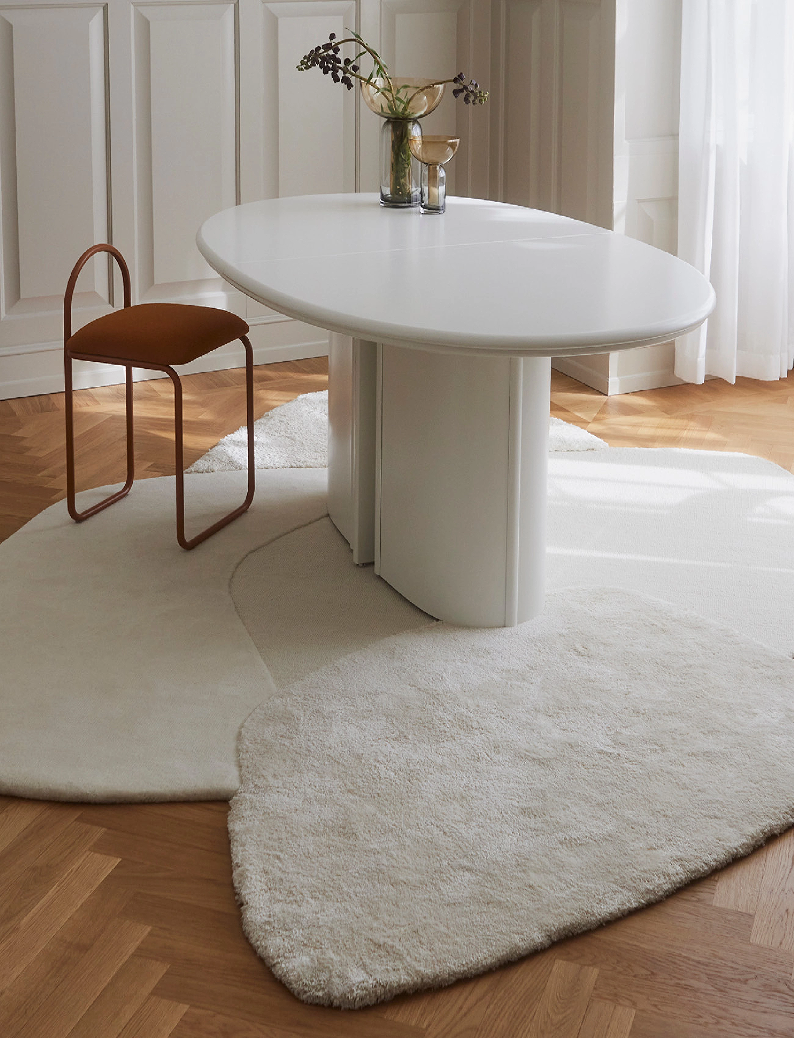 AYTM Mola Tæppe, L288XW209 cm x 288, Cream, Tæpper > Uldtæpper, Unisex