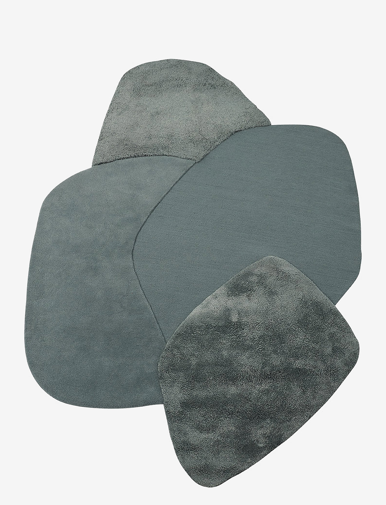 AYTM - MOLA tæppe - uldtæpper - dusty blue - 1