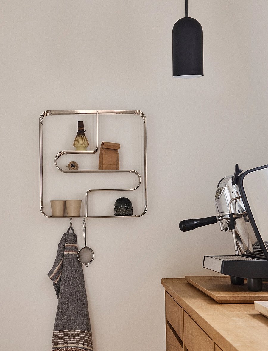 AYTM - CURVA display shelf square - badezimmerverwahrung - silver - 1