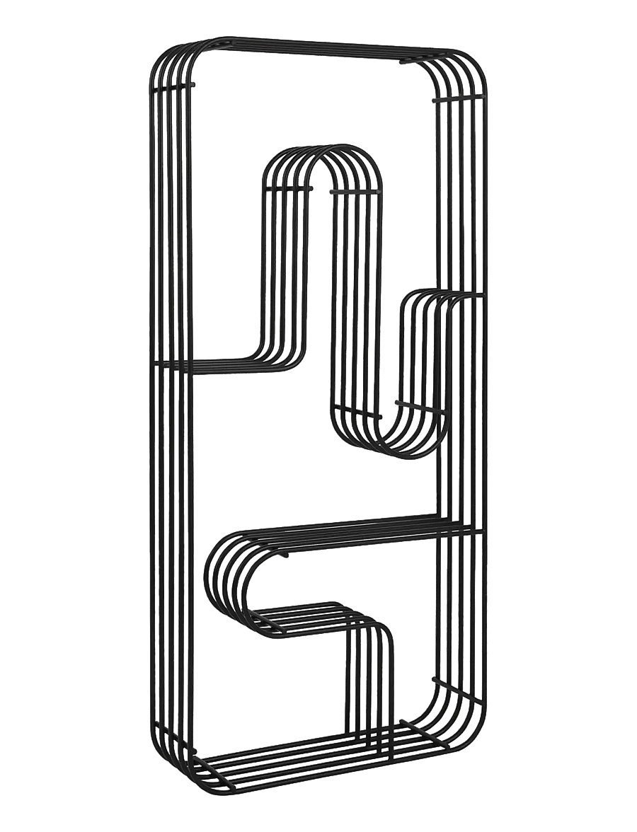 AYTM - CURVA display shelf rectangular - hoiustamine ja riiulid - black - 0