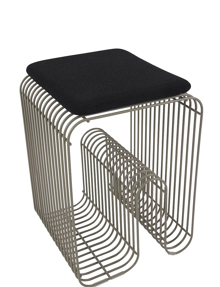 AYTM - CURVA seat cushion for stool - tooli padi - anthracite bouclÉ - 0
