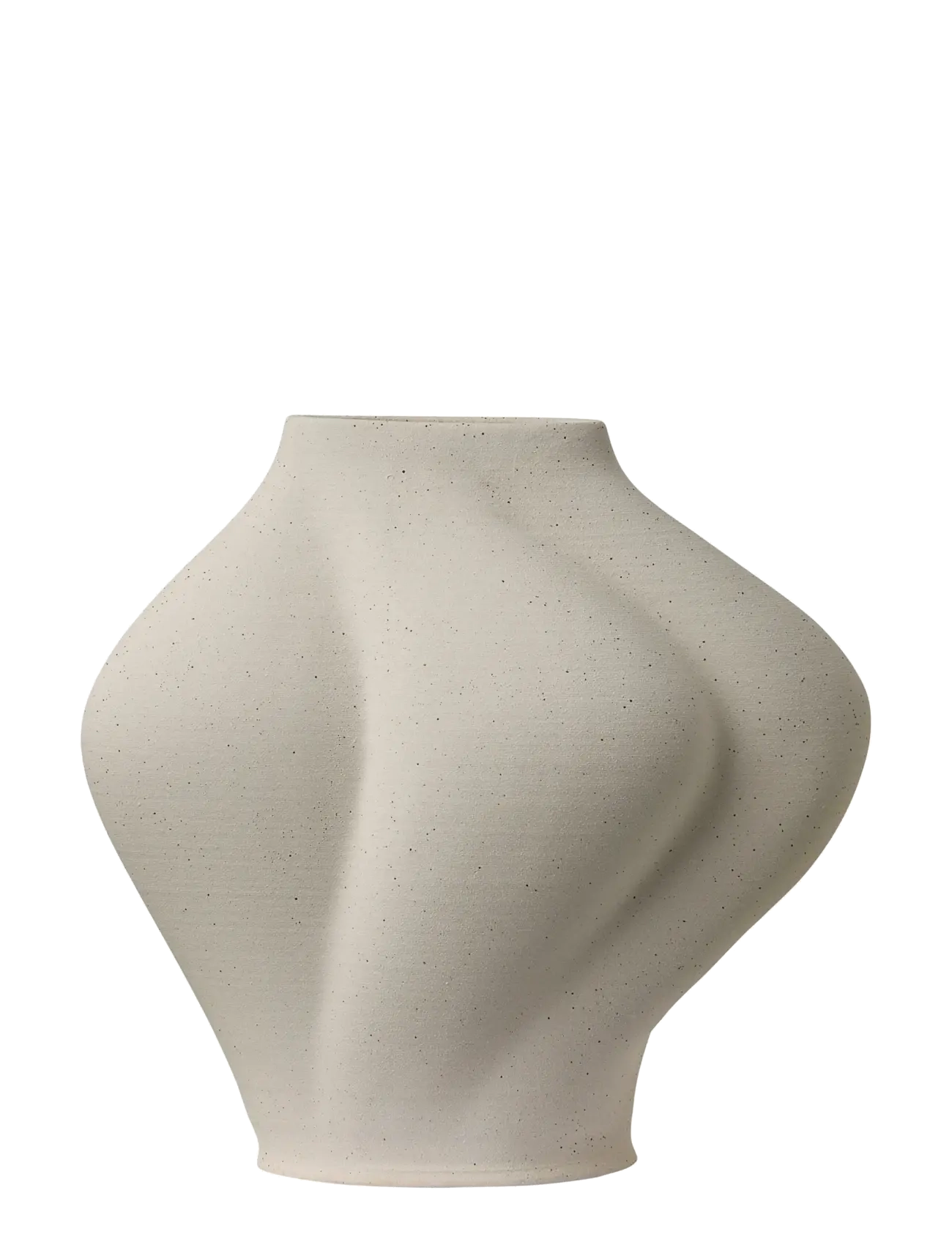 AYTM Saltare Vase Bred, Vase, Creme, Str: Ø13.8XH30CM