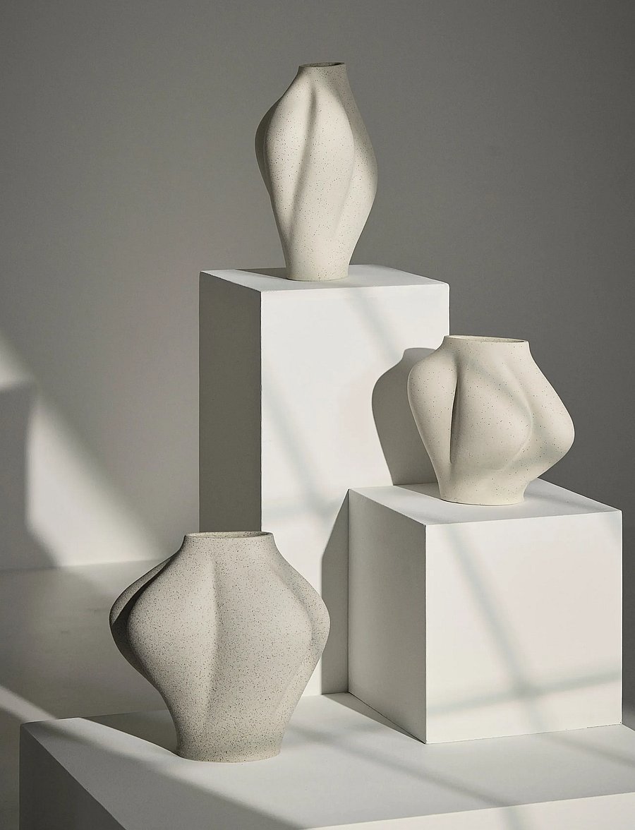 AYTM - SALTARE vase narrow - vaasid - cream - 3