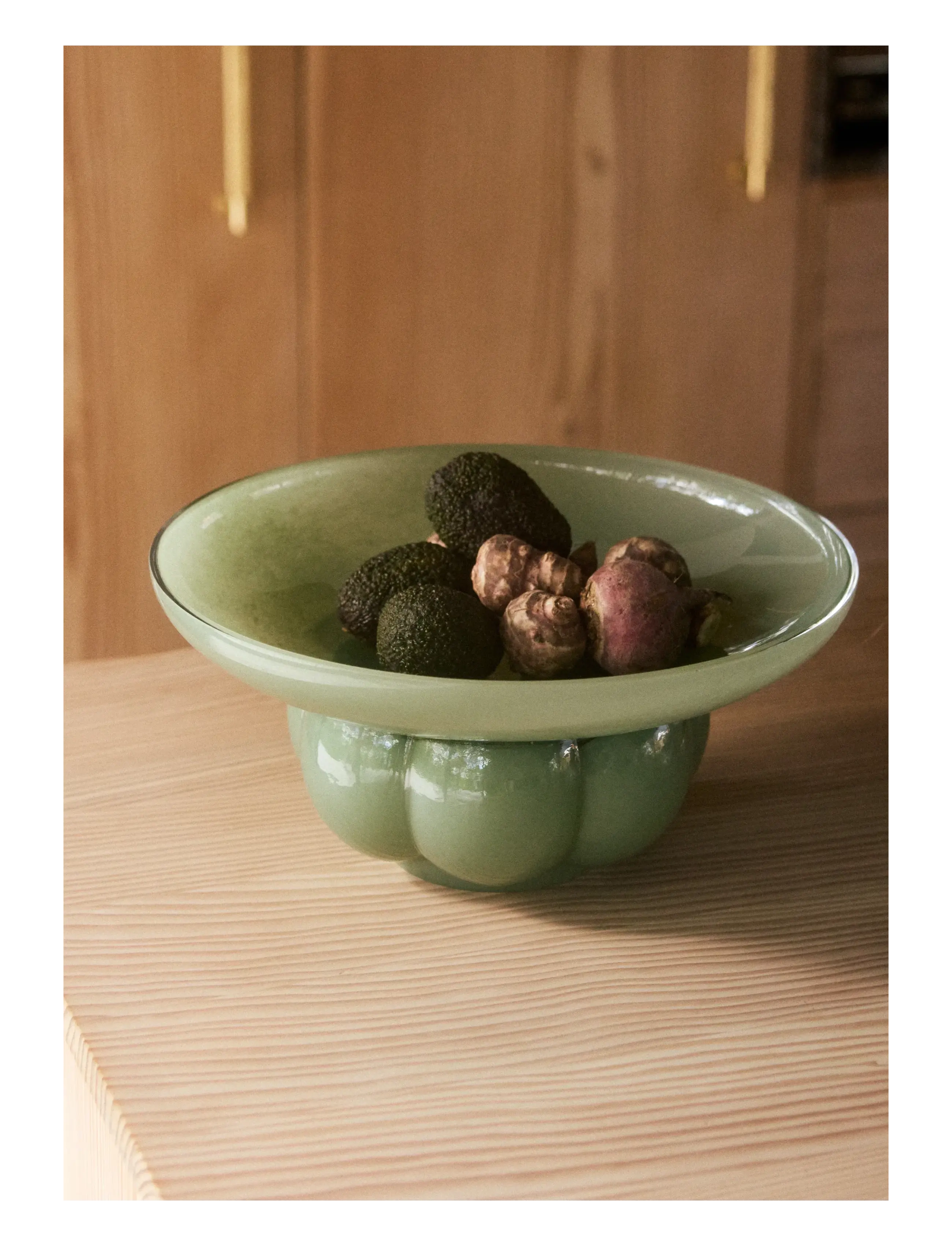 AYTM - UVA glass bowl - fruit bowls - pastel green - 3