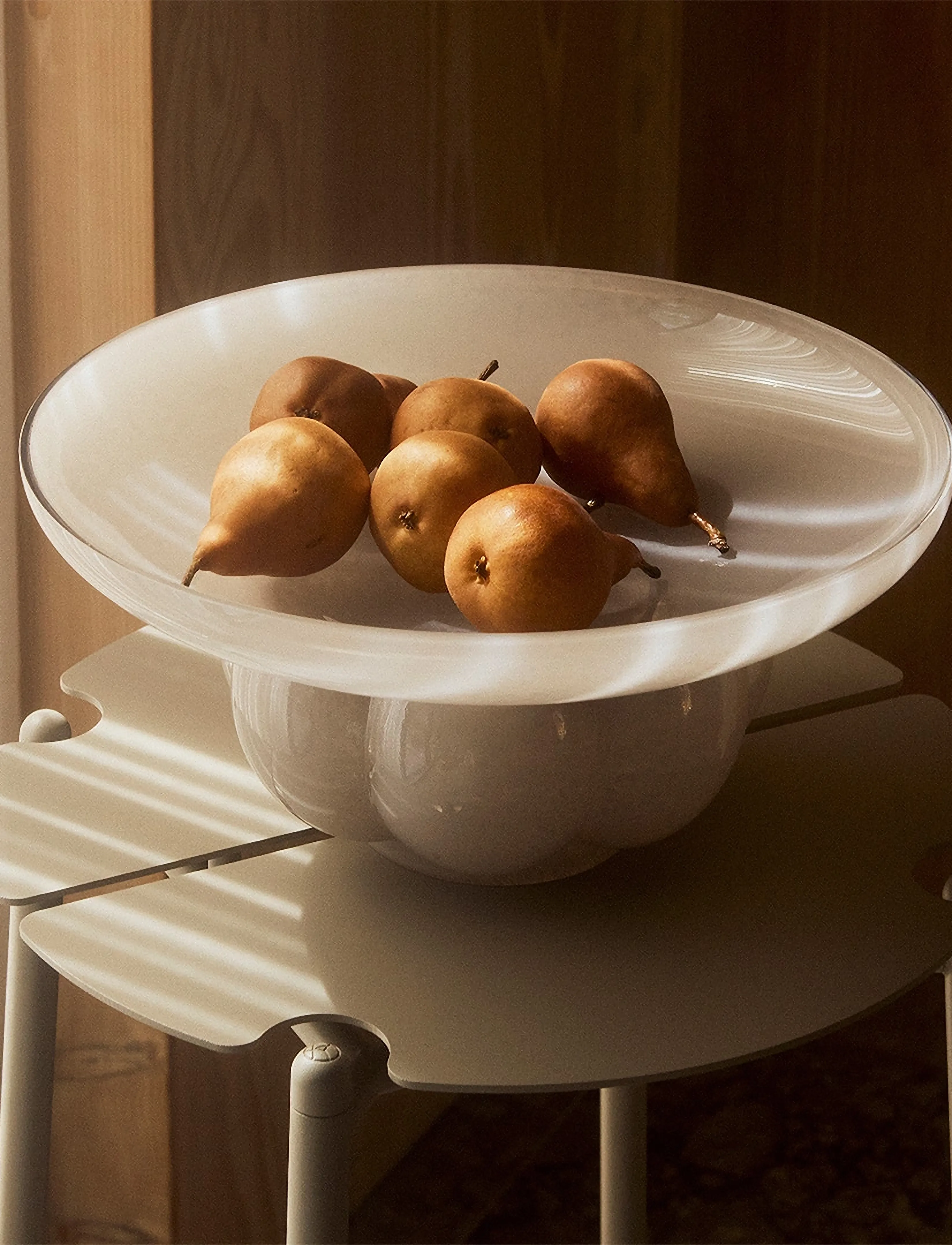AYTM Uva Glasskål, Ø33XH15 cm, Decoration, Creme - Decorative Platters, Homeware