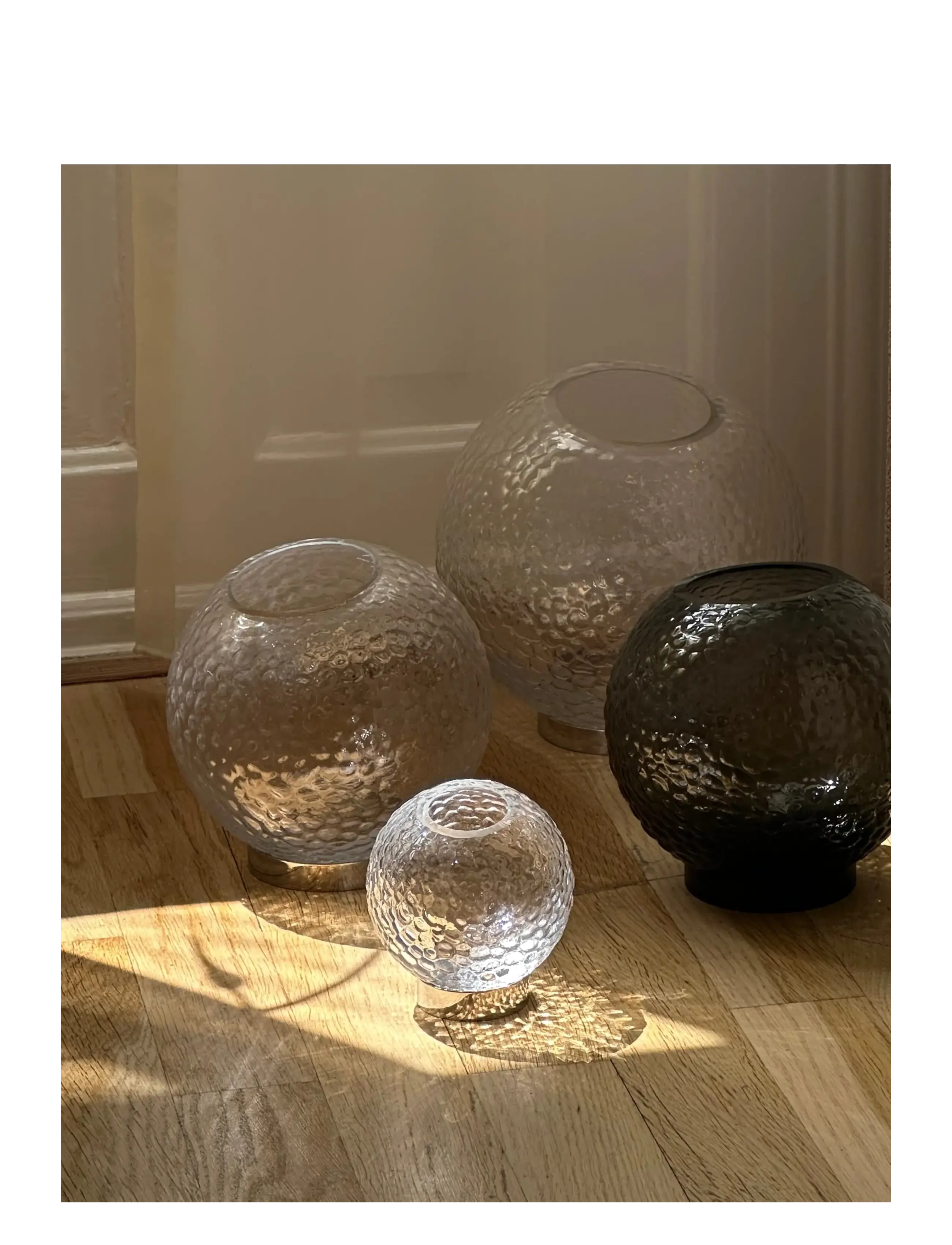AYTM - GLOBE BUBBLES vase med holder - vaser - clear - 2