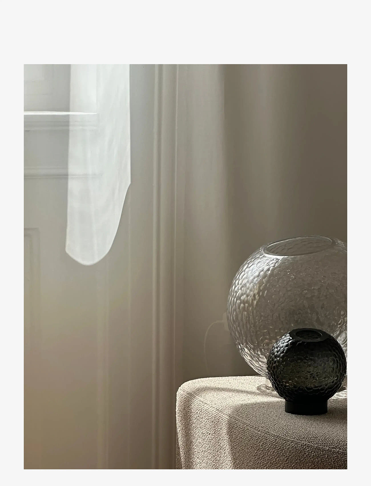 AYTM - GLOBE BUBBLES vase w. stand - osta hinna alusel - clear - 1