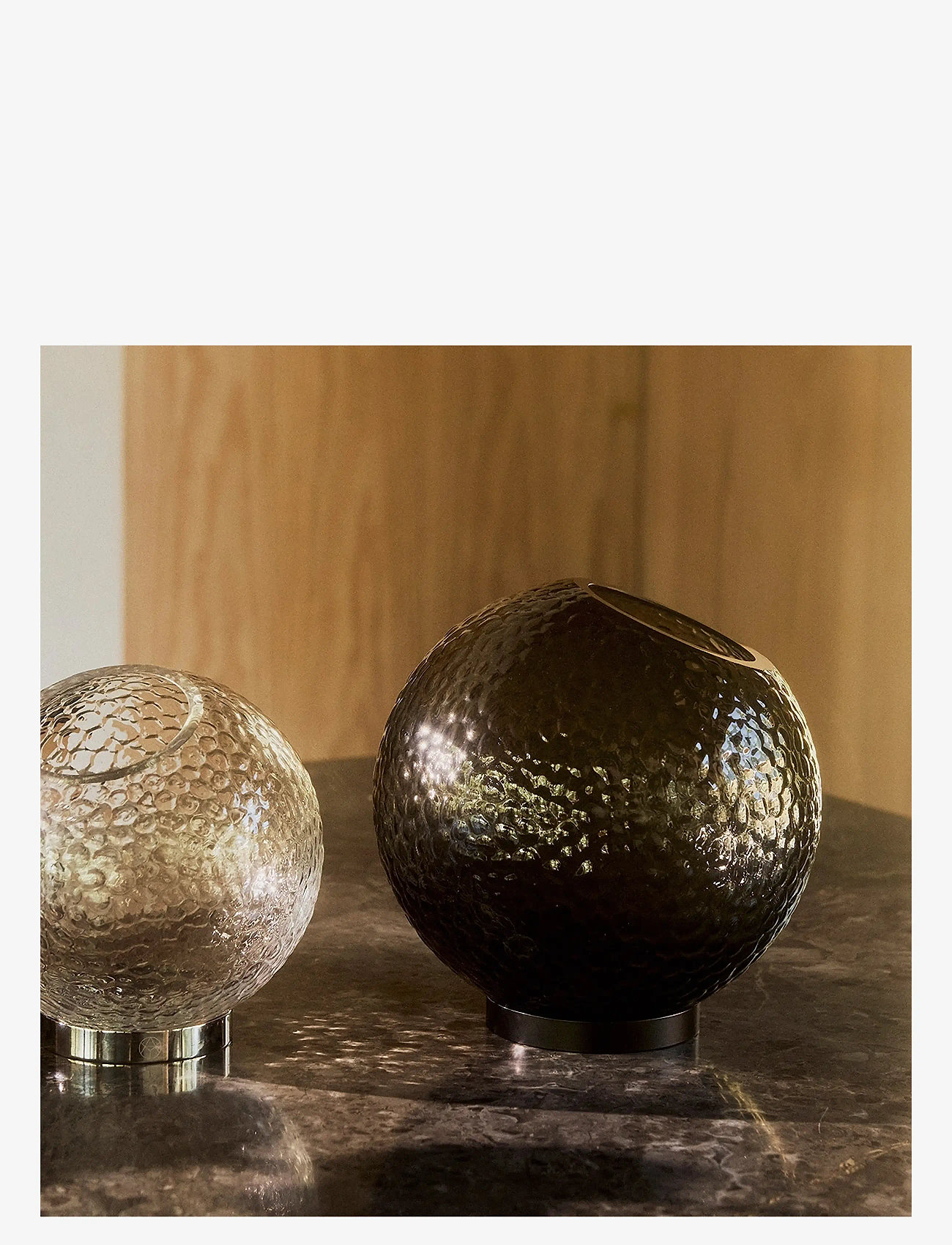 AYTM - GLOBE BUBBLES vase med holder - vaser - black - 2