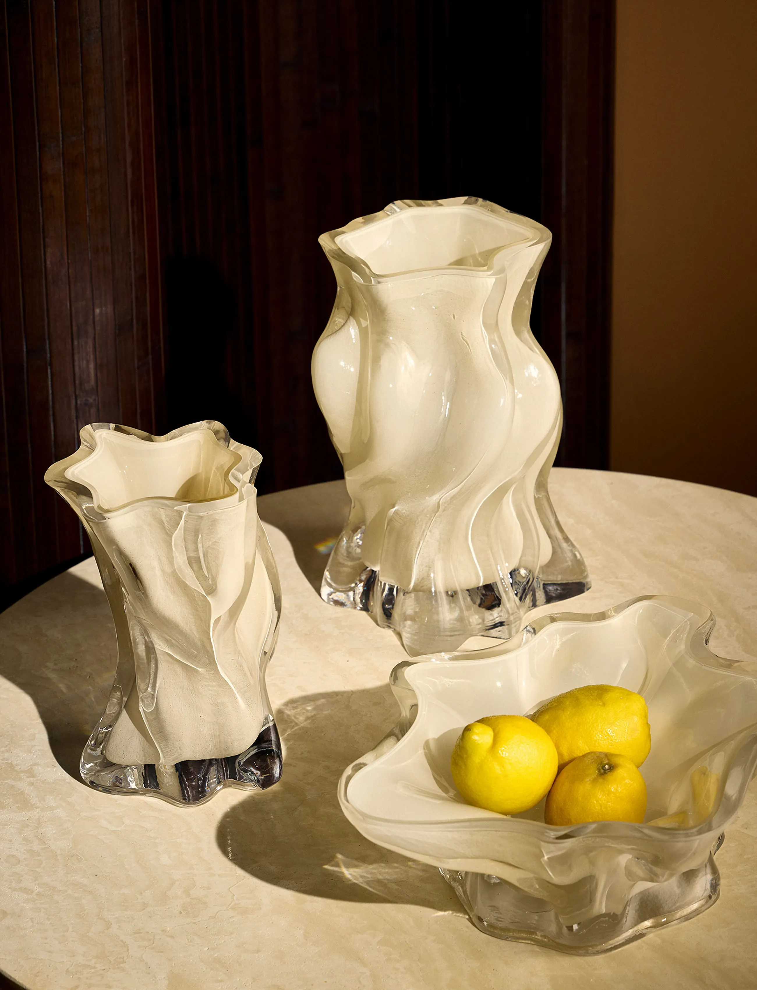 AYTM - VENA vase M - vases - cream - 4