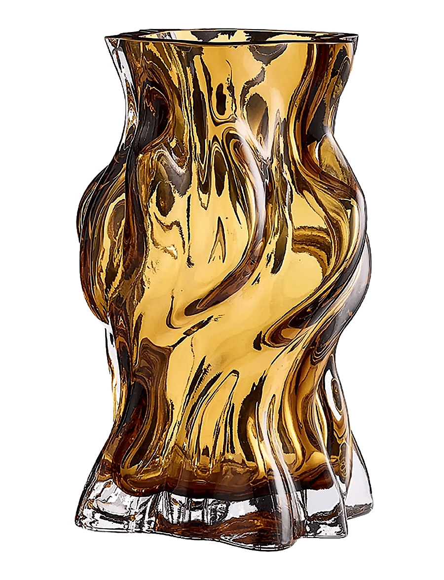 AYTM - VENA vase M - vasen - amber - 2