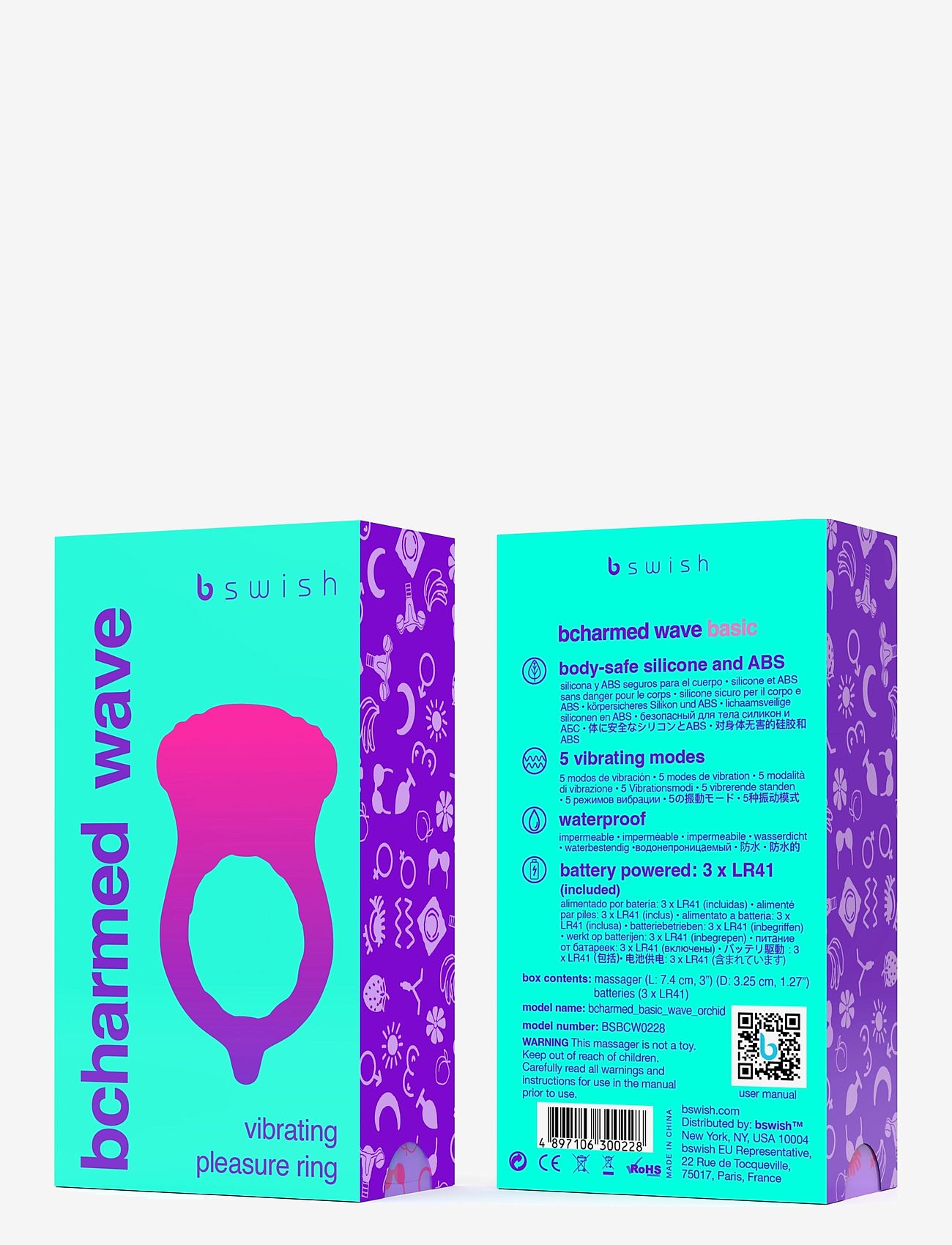 B Swish - B Swish Bcharmed Basic Wave Orchid - penispumper & penisringe - orchid - 1