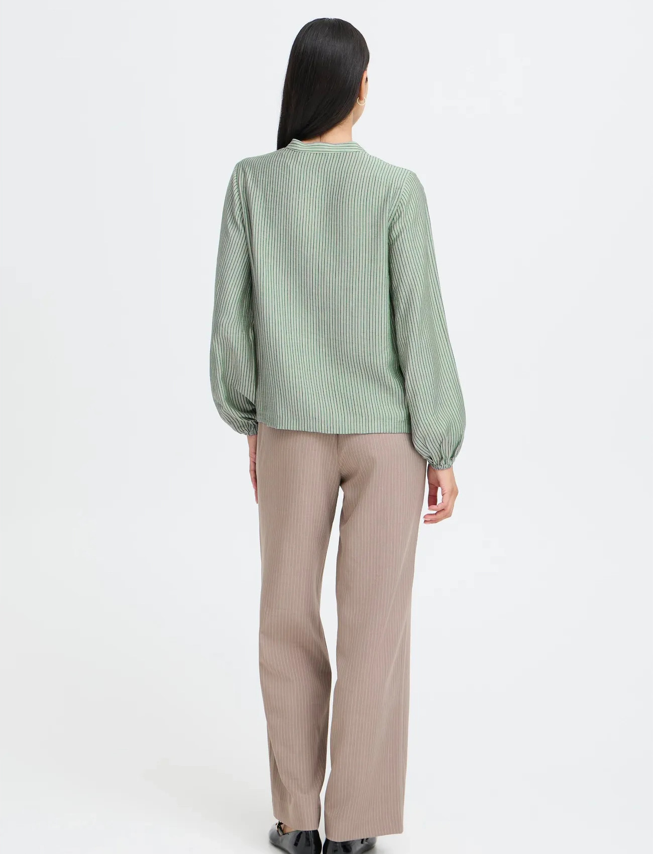 b.young Bmmfie Ls Blouse - Green - 34