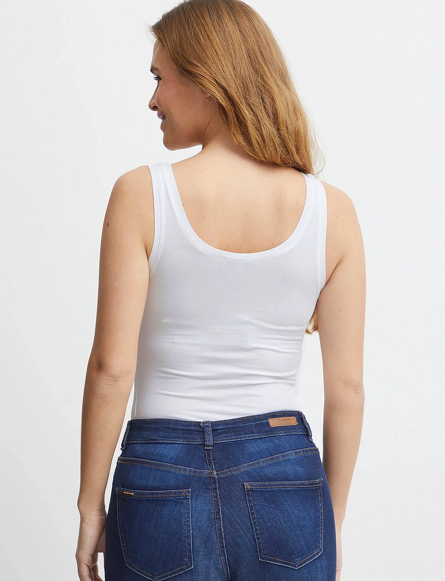 b.young - Pamila top - - tanktops - optical white - 3