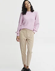 b.young - BYDANTA PANTS CROP - - formell - cement - 2