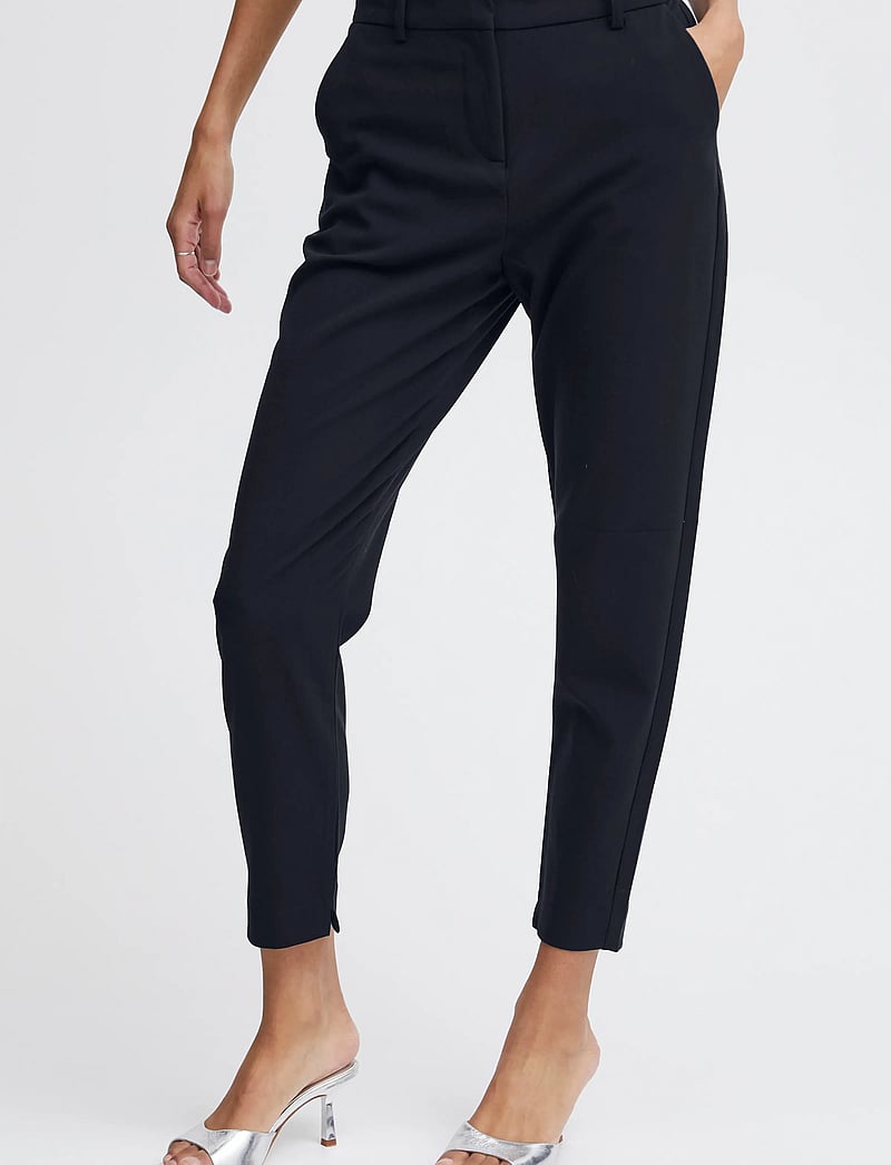 b.young - BYDANTA PANTS CROP - kostymbyxor - copenhagen night - 4