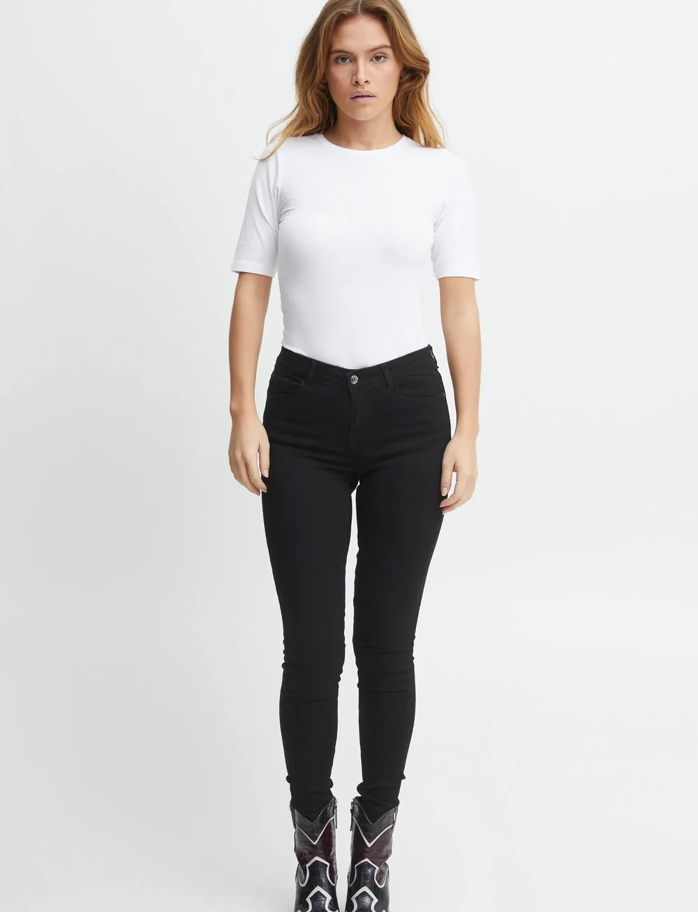 b.young - BYLUNI SLIM JEANS - skinny jeans - black - 0