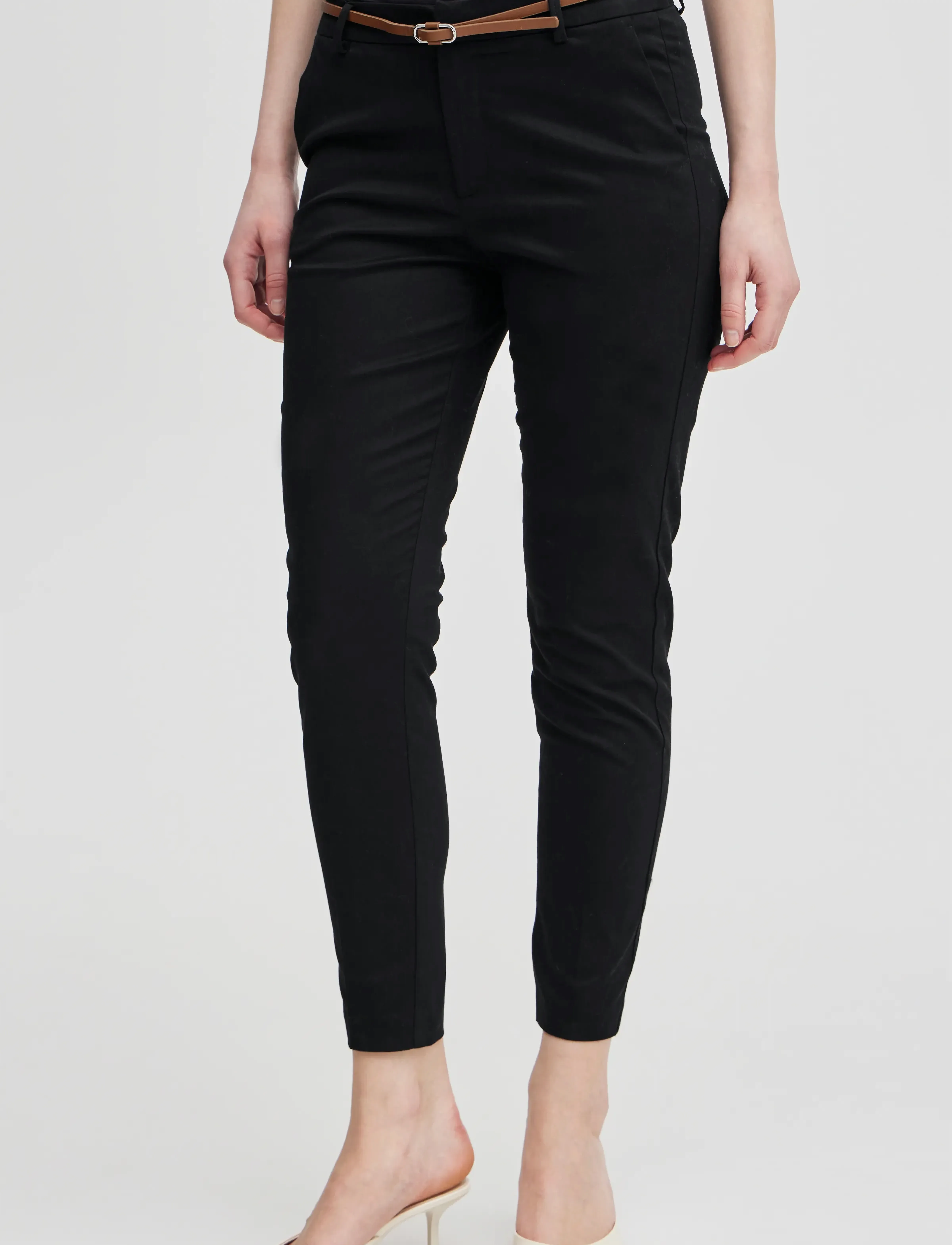 b.young - BYDAYS CIGARET PANTS 2 - pidulikud püksid - black - 4