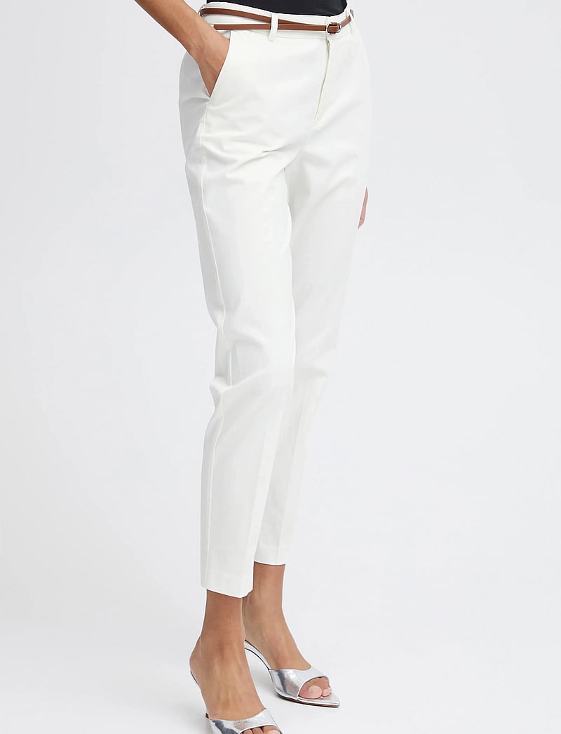 b.young - Days cigaret pants 2 - - kostymbyxor - off white - 4