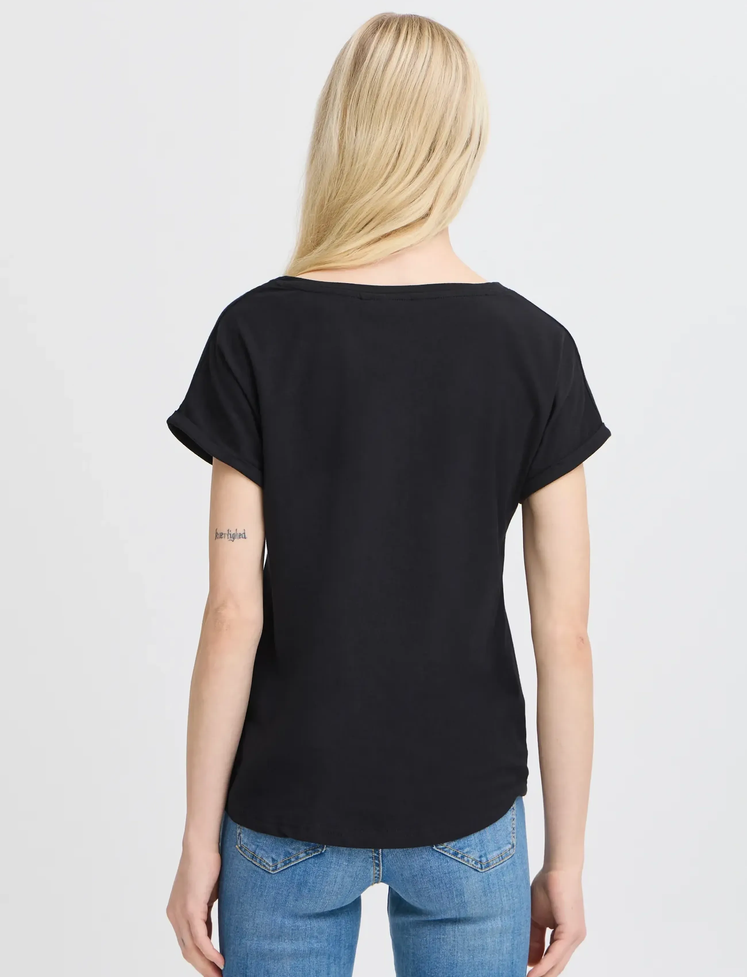 b.young Pamila Tshirt, XS, Black, T-Shirts & Toppe > Kortærmede, Dame