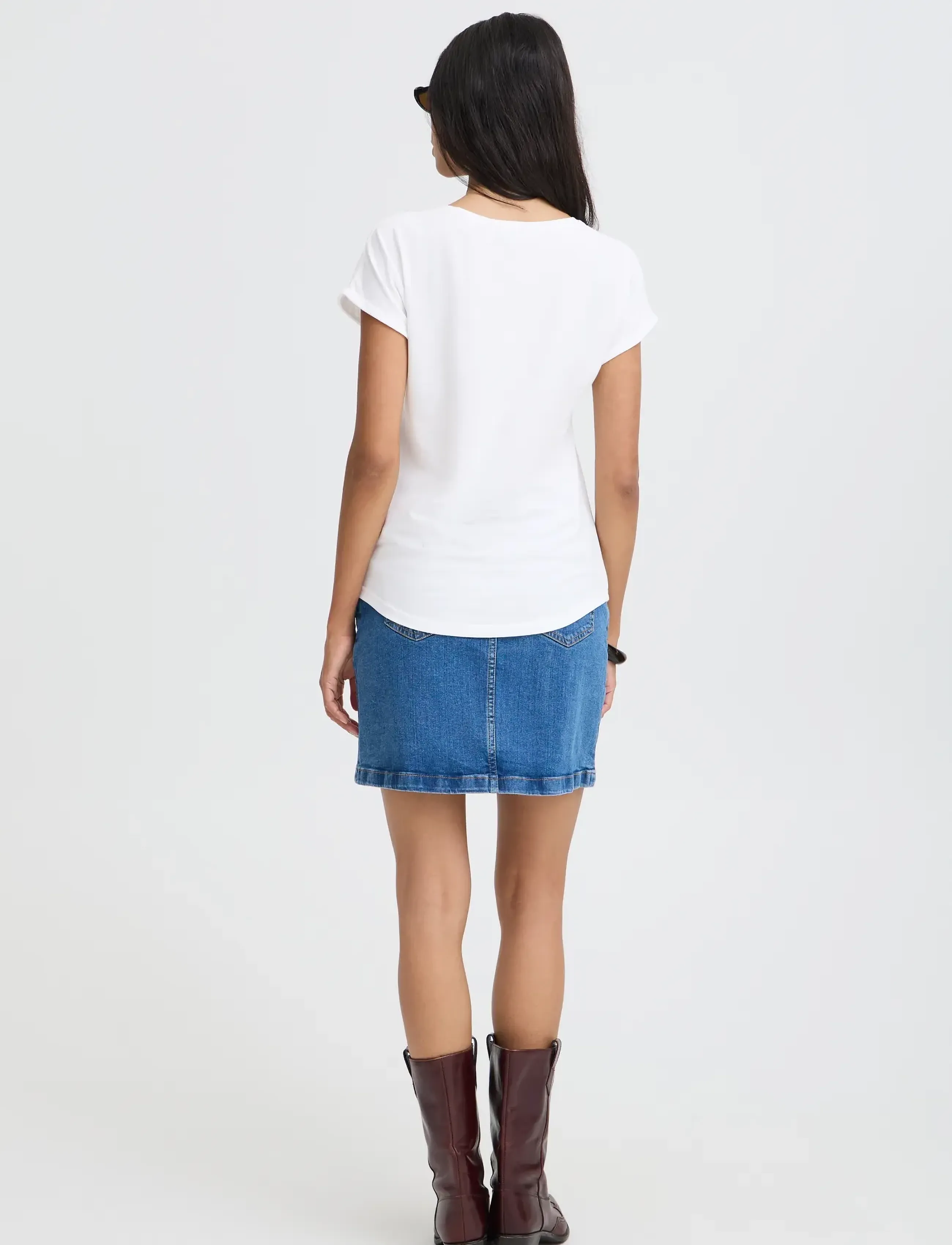 b.young - PAMILA TSHIRT - herbstliche kleidung - optical white - 3