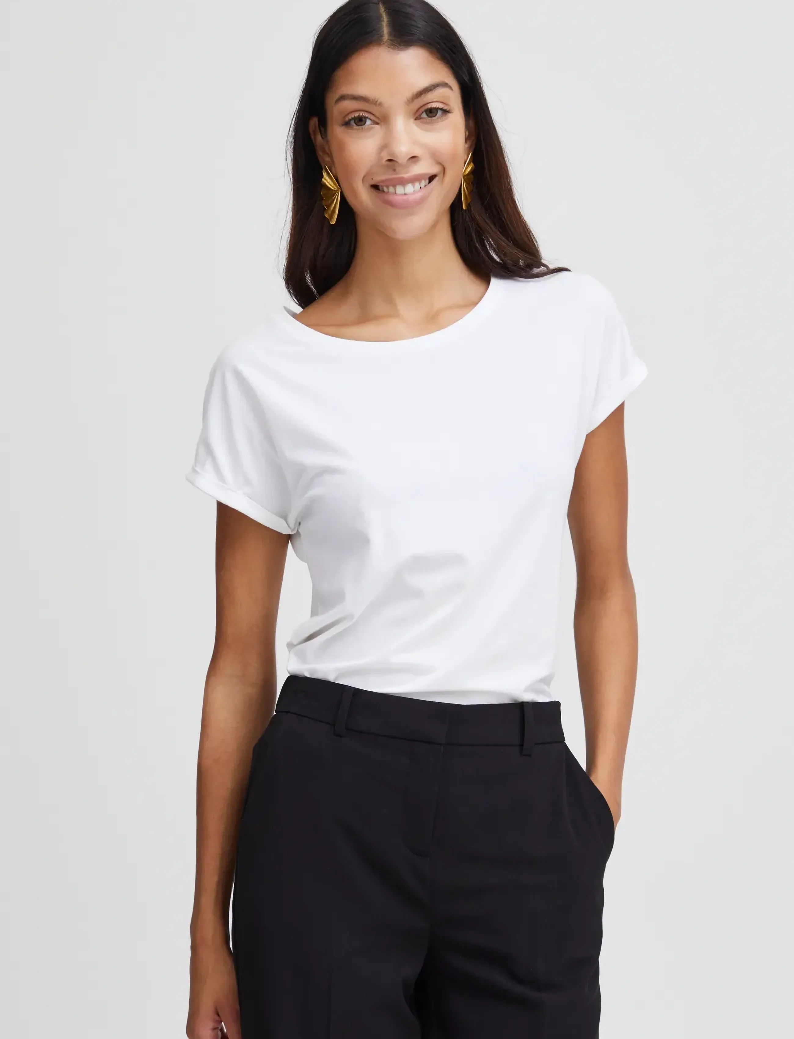 b.young - PAMILA TSHIRT - t-shirts - optical white - 5