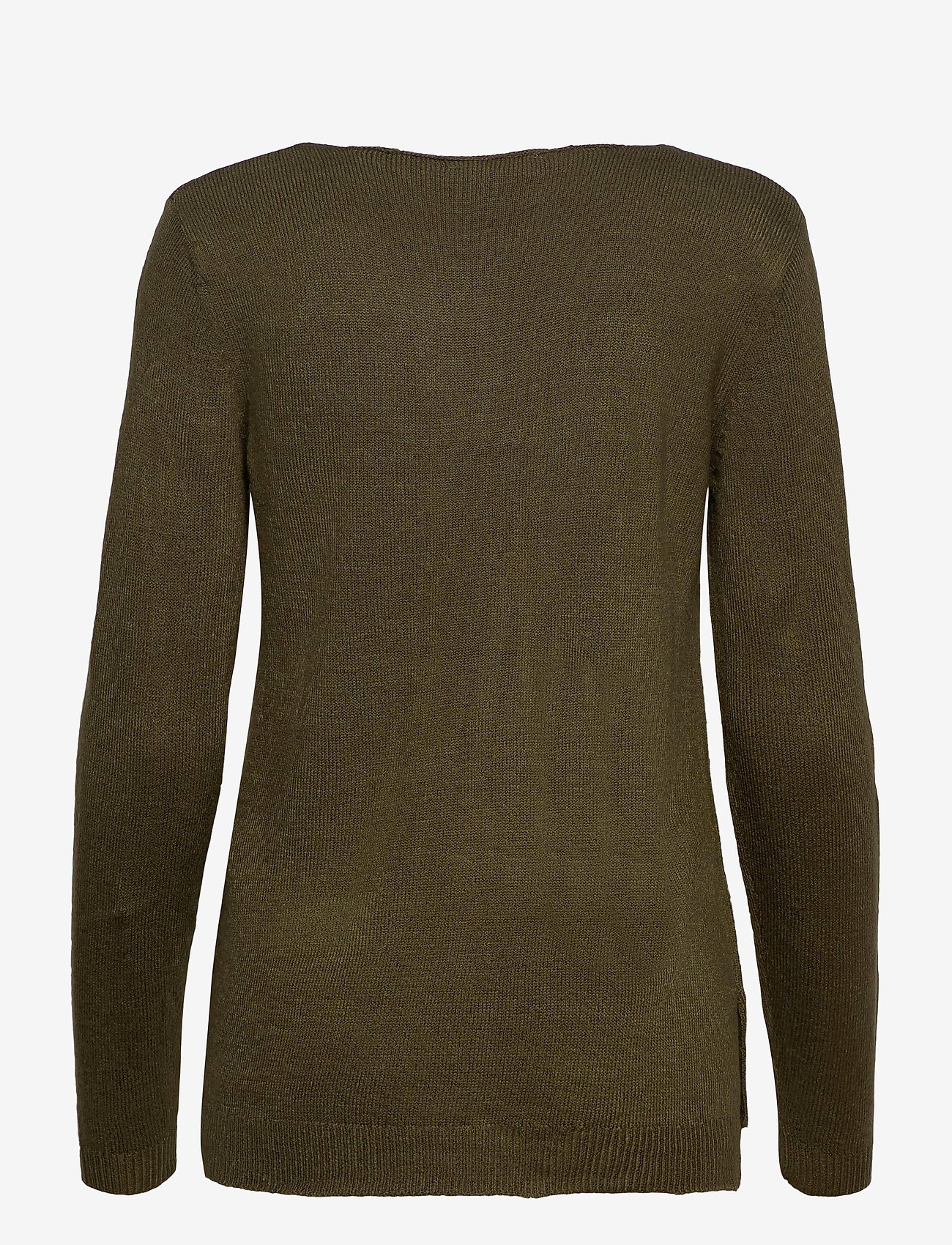 b.young - BYMALEA V NECK JUMPER - - olive night - 1