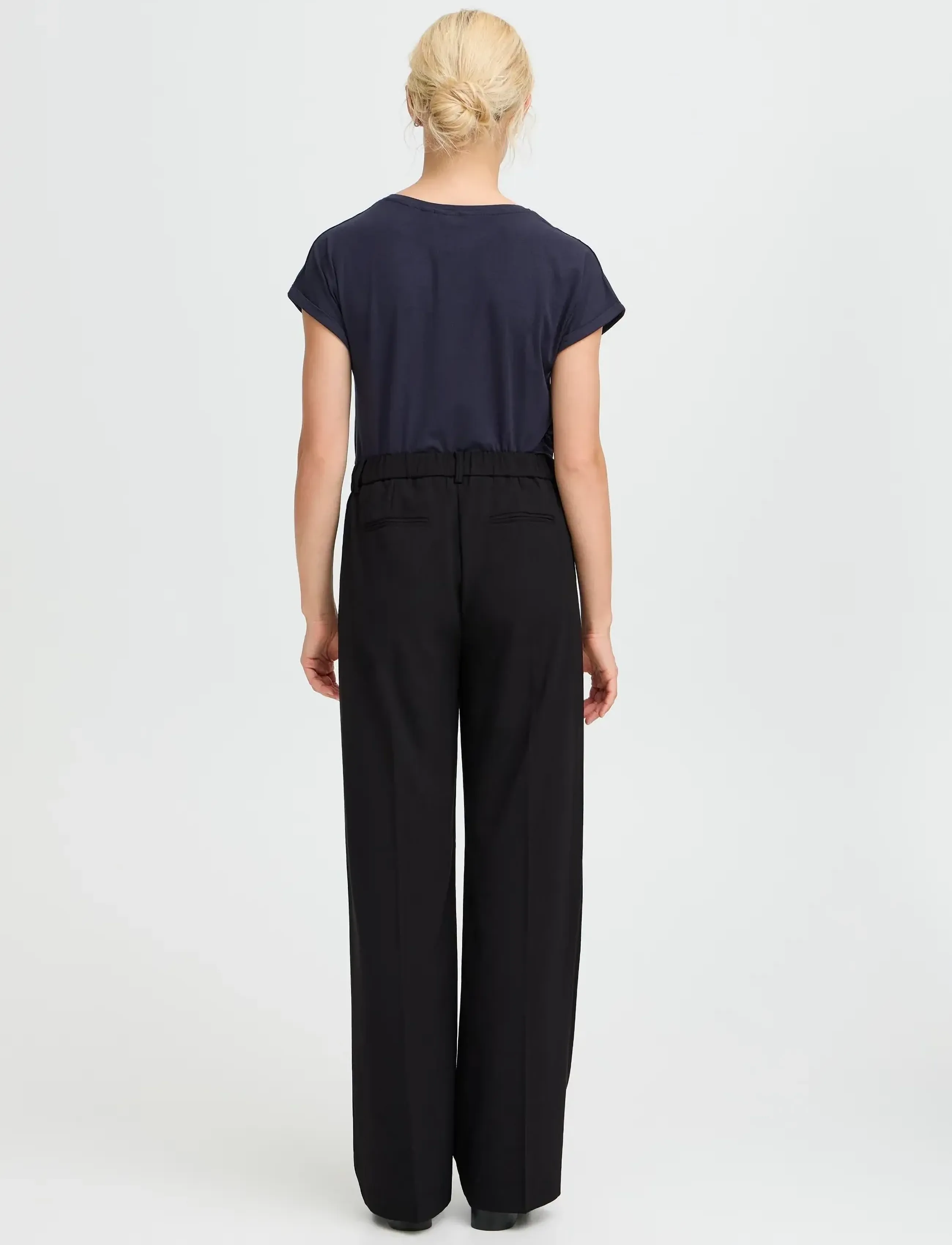 b.young - BYDANTA WIDE LEG PANTS 2 - bukser med brede ben - black - 3