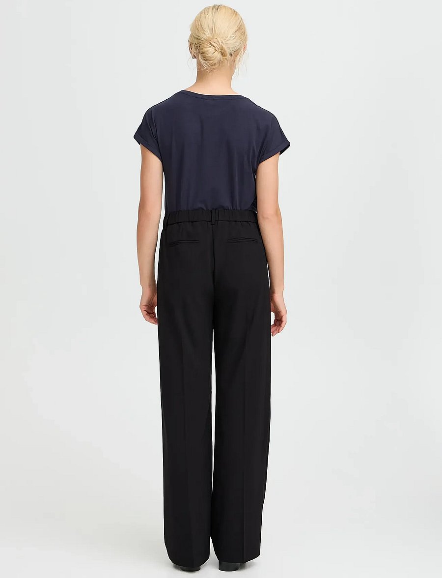 b.young - BYDANTA WIDE LEG PANTS 2 - bukser med brede ben - black - 3