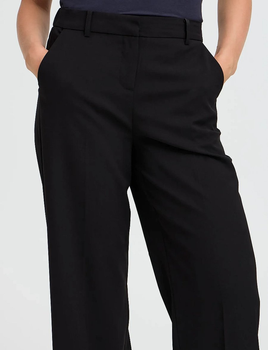 b.young - BYDANTA WIDE LEG PANTS 2 - bukser med brede ben - black - 4