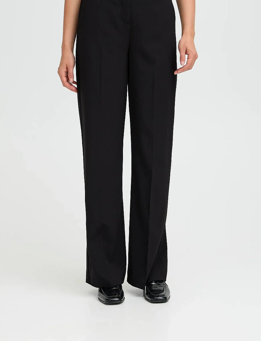 b.young - BYDANTA WIDE LEG PANTS 2 - bukser med brede ben - black - 5