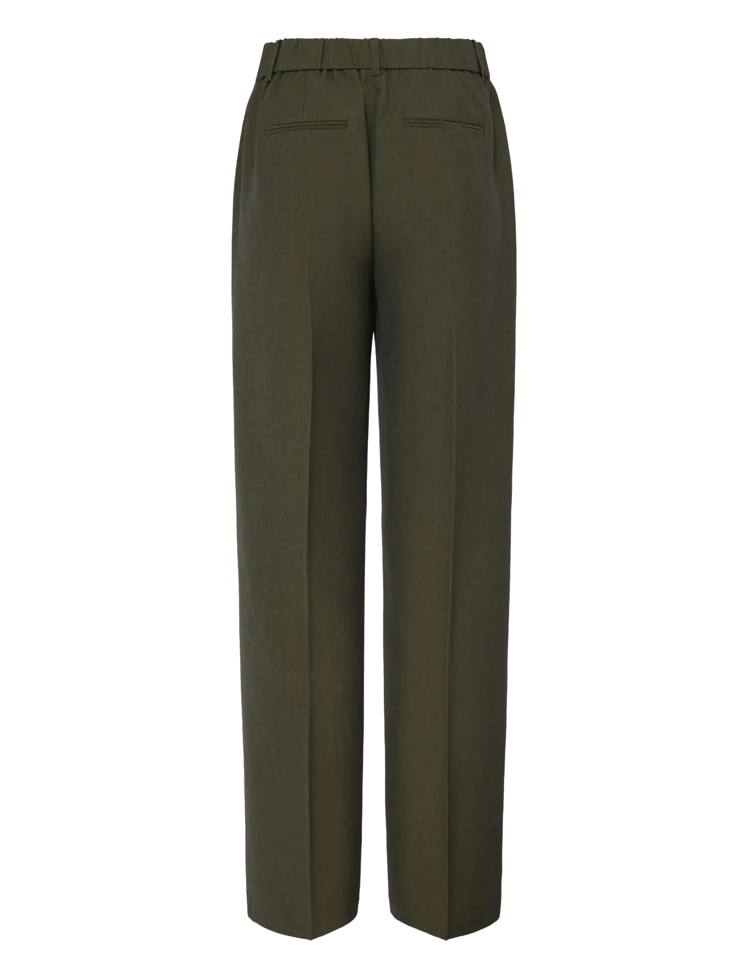 b.young - BYDANTA WIDE LEG PANTS 2 - bukser med brede ben - olive night melange - 2