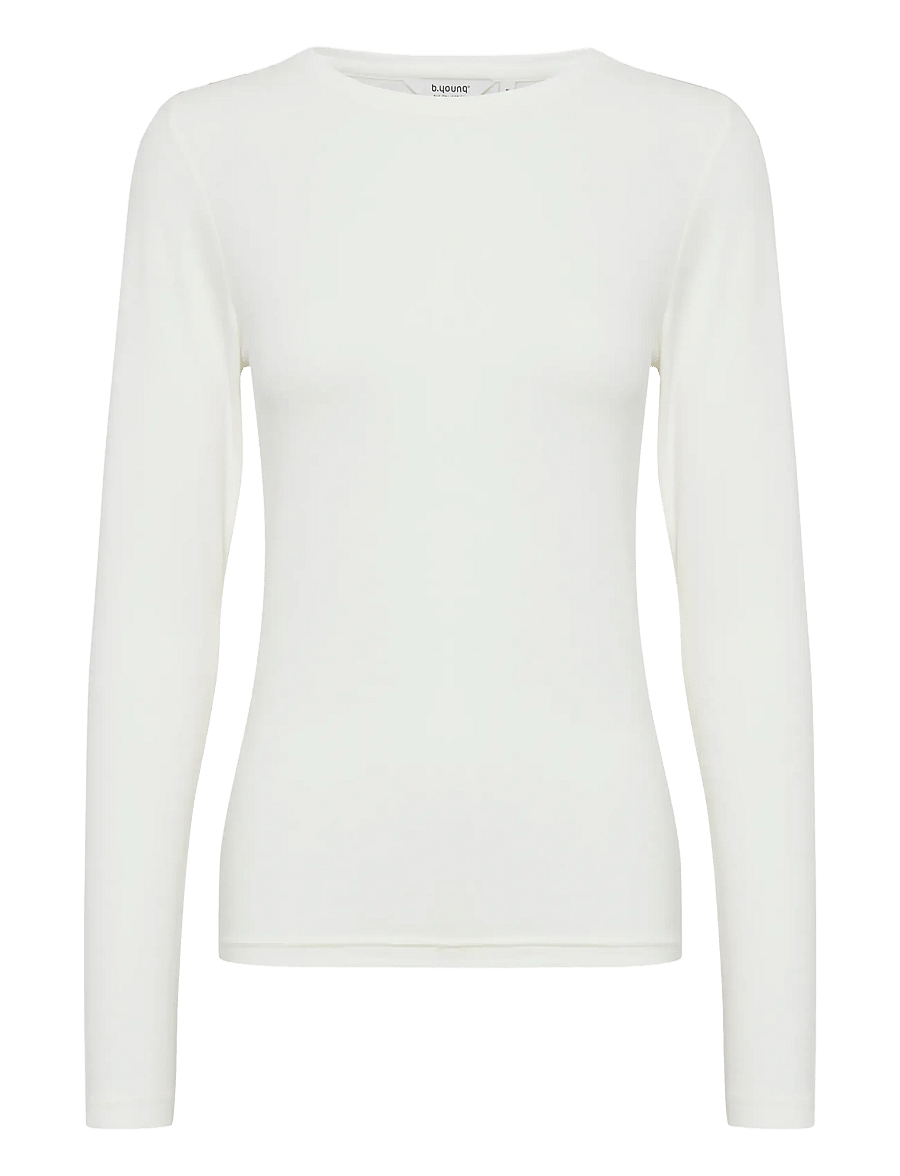 b.young - BYPAMILA LS TSHIRT - langærmede toppe - off white - 1