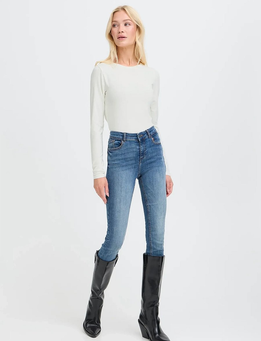 b.young - BYPAMILA LS TSHIRT - langærmede toppe - off white - 4
