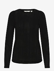 b.young - BYPIANNA LACE TSHIRT - tops met lange mouwen - black - 0