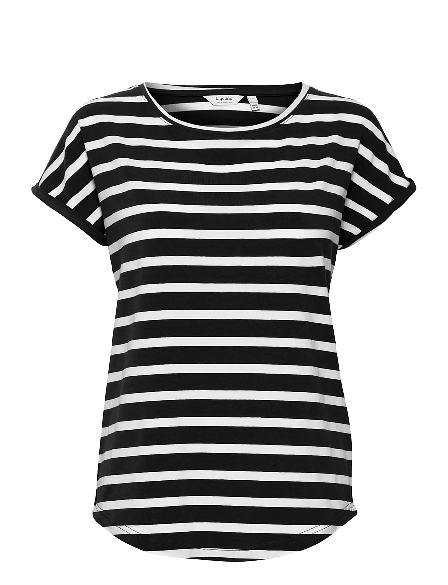 b.young - BYPAMILA ONECK TSHIRT - off white mix - 1