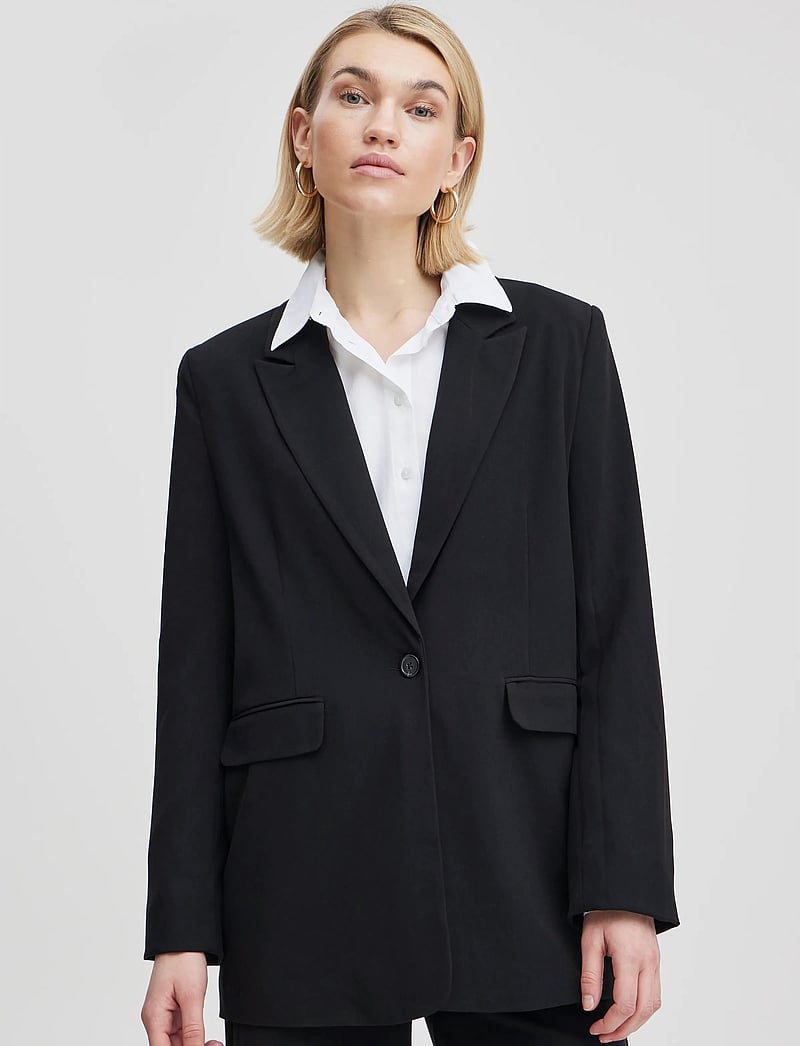 b.young - BYDANTA BLAZER Y - - enkelknäppta kavajer - black - 4