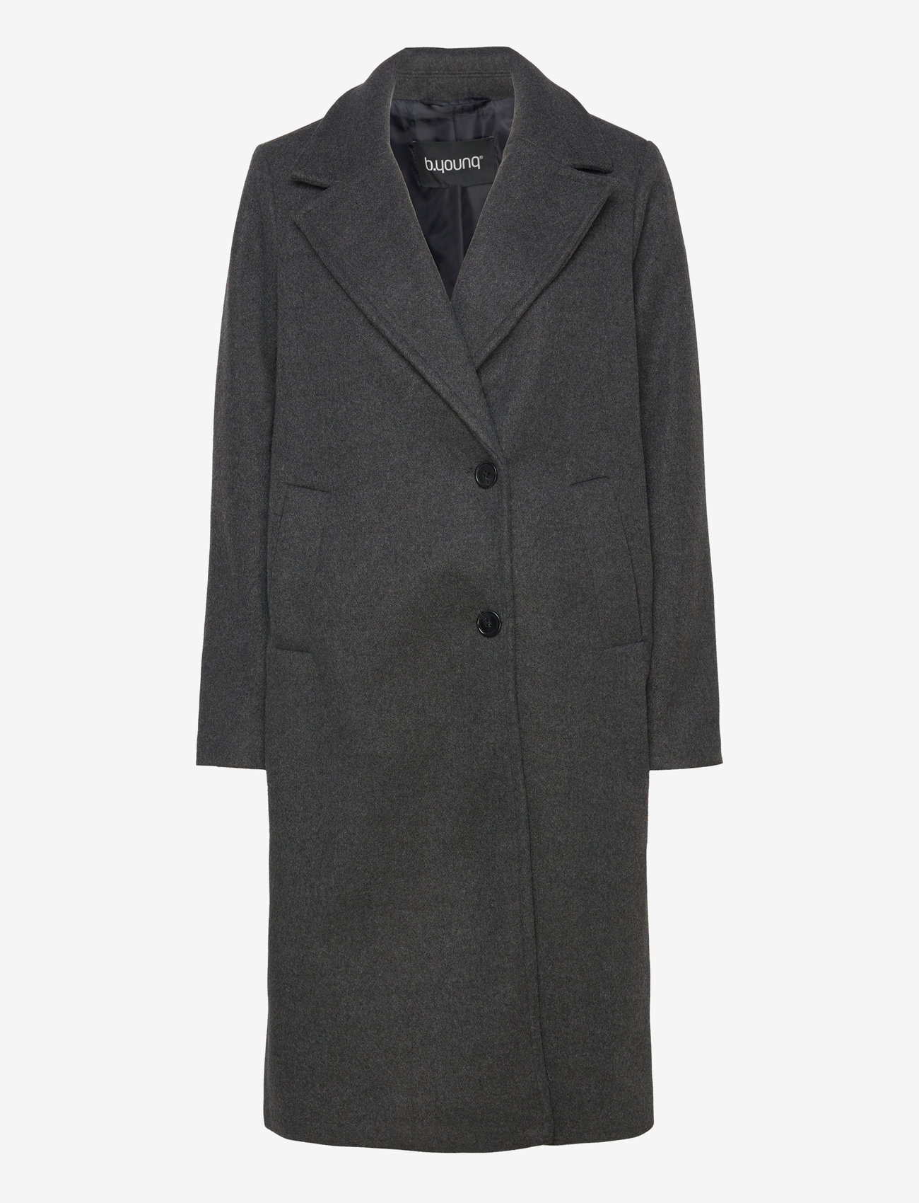 b.young - BYCILIA COAT 3 - - mäntel - black melange - 1