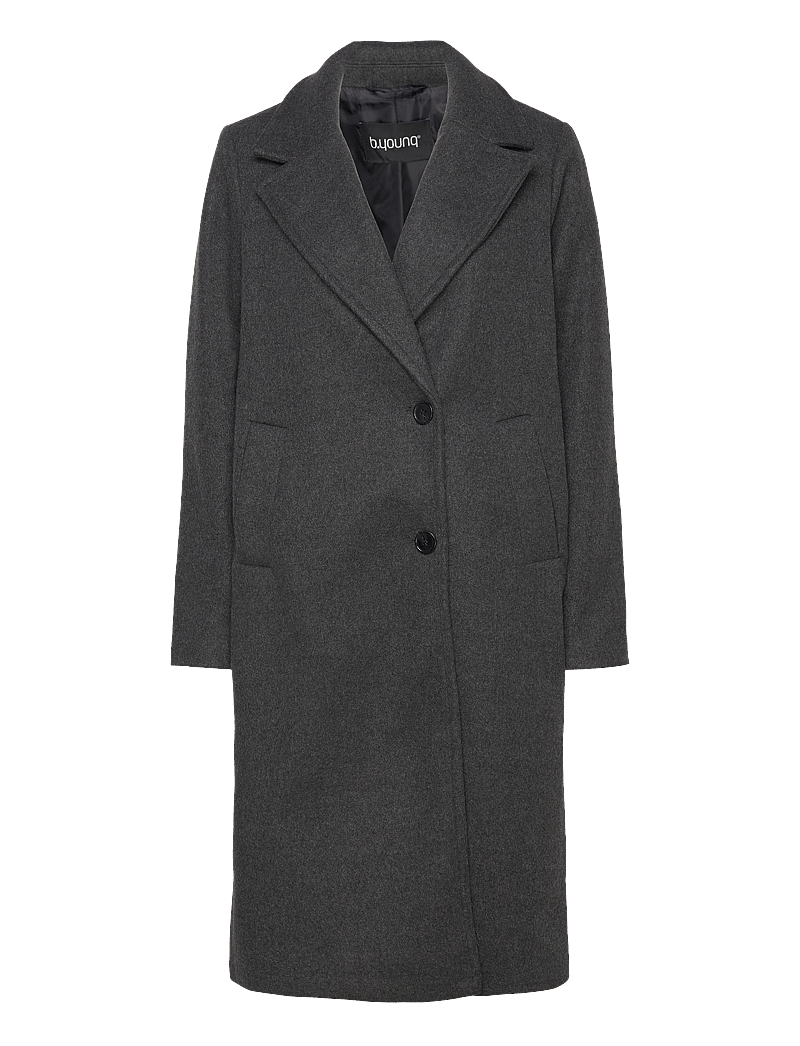 b.young - BYCILIA COAT 3 - - mäntel - black melange - 1