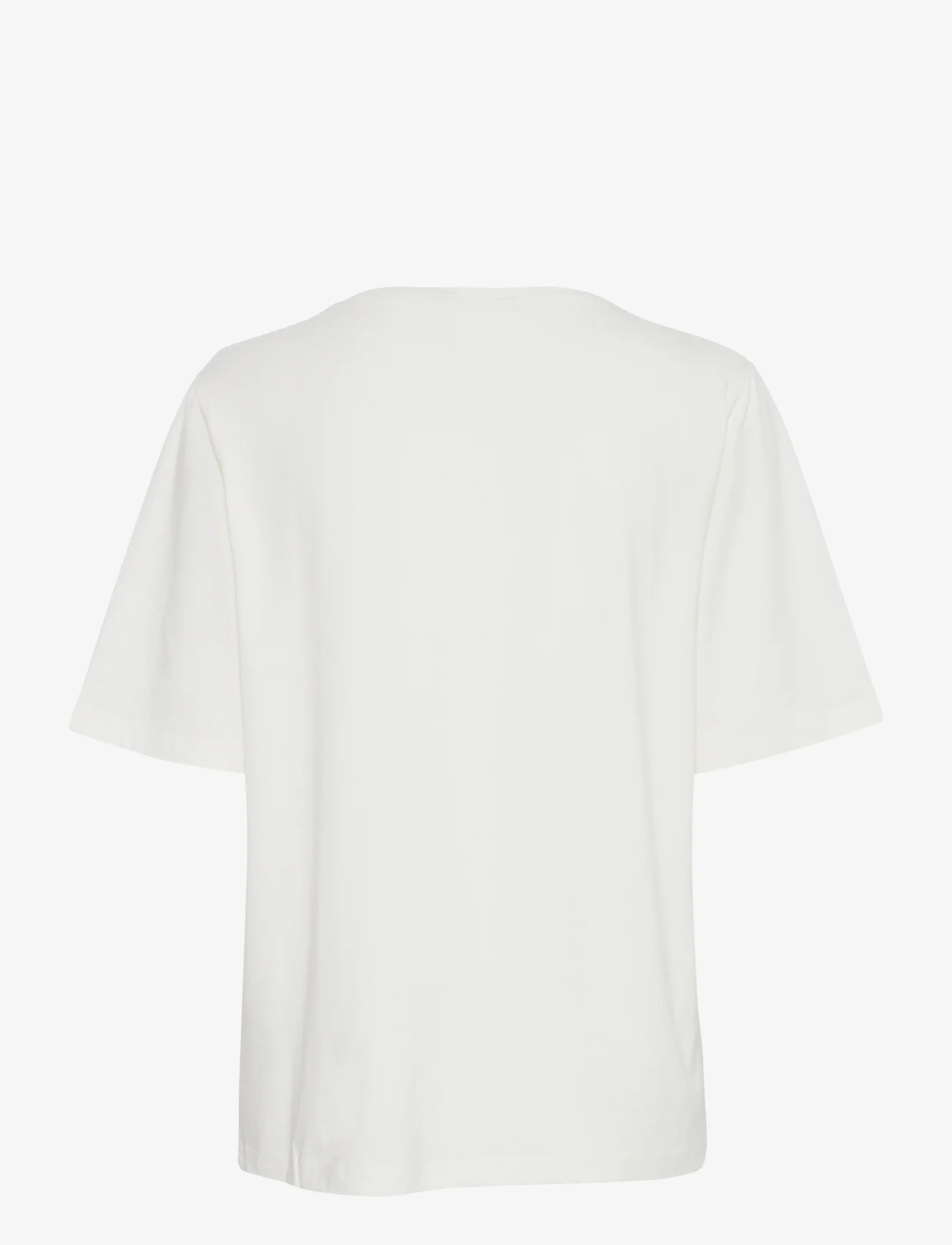 b.young - BYPAMILA HALF SL TSHIRT 2 - - t-paidat - off white - 1