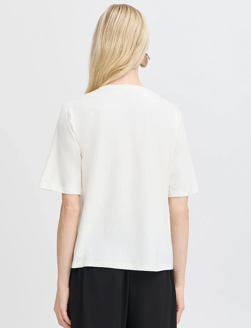 b.young - BYPAMILA HALF SL TSHIRT 2 - - t-shirts - off white - 3