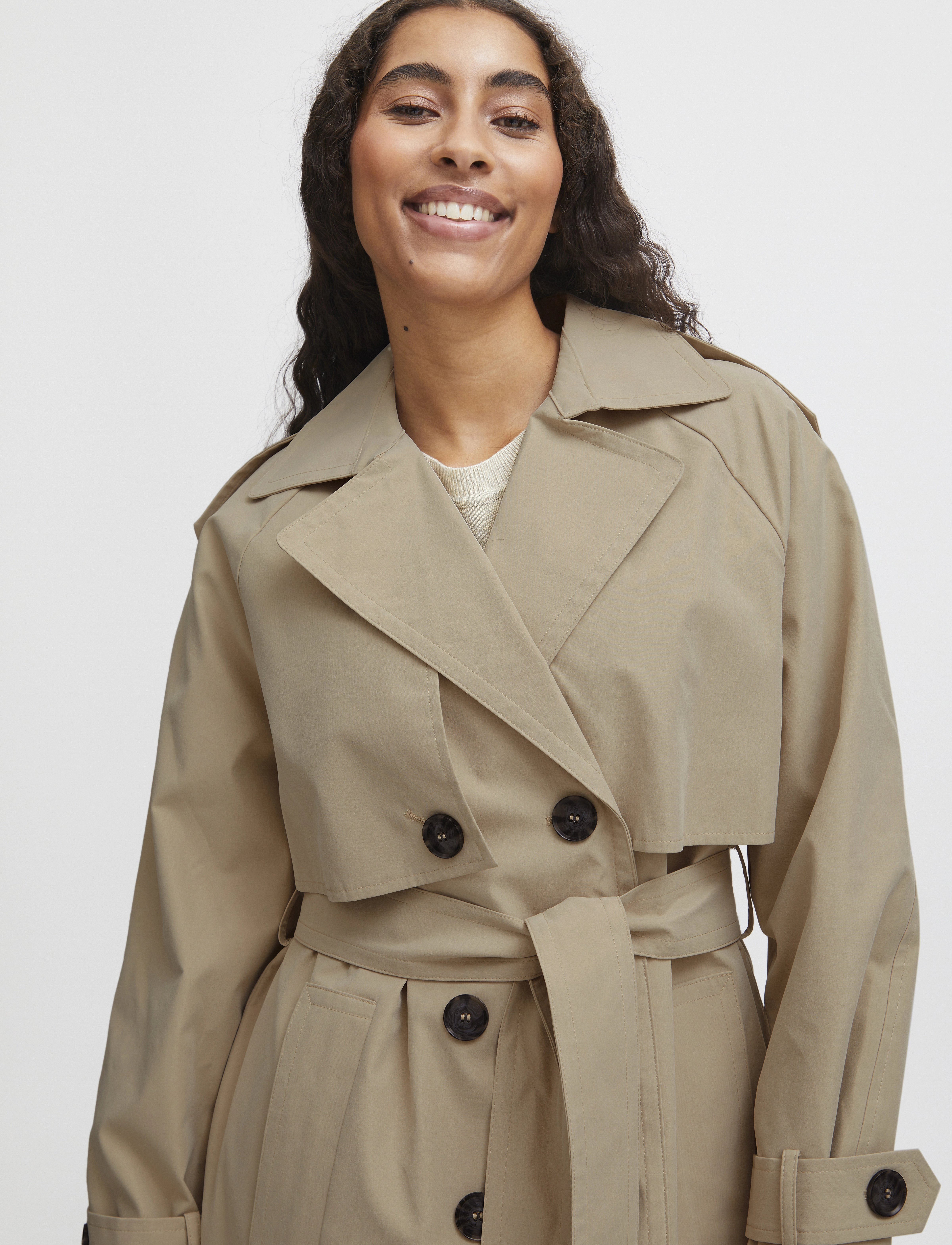 BYCHARLEE TRENCHCOAT 2 - - SAFARI