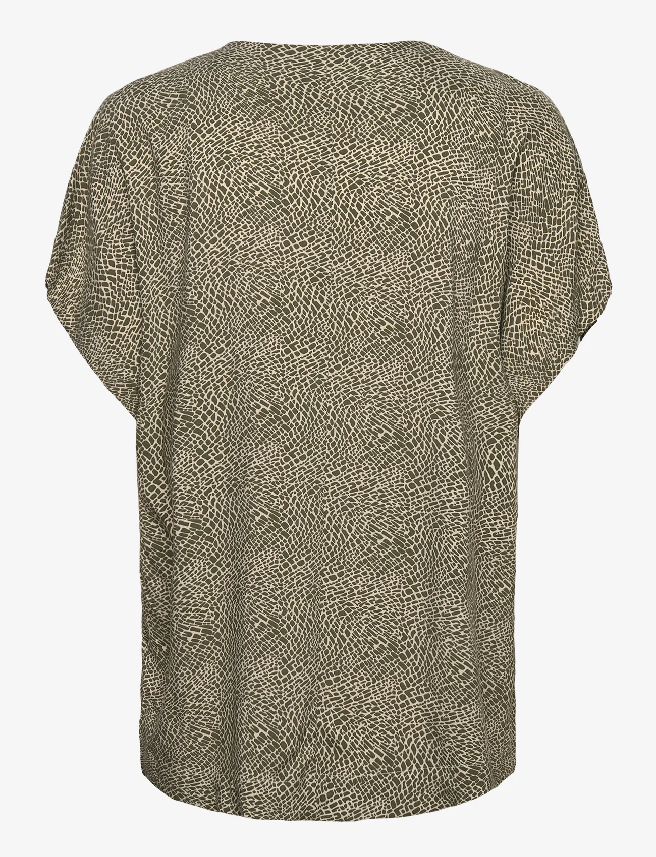 b.young - BYJOSA LOOSE VNECK BLOUSE - - kurzämlige blusen - aloe mix - 1